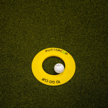 The To Go Cup can be placed onto any surface you want to putt on